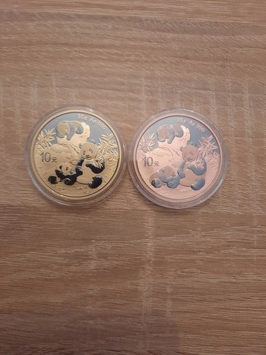 Silber panda mit - g,