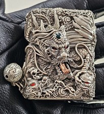 Japanese 3D Dragon Silber S925