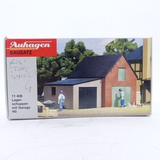 Auhagen H0 Bausatz 11408 Lagerschuppen angebastelt in OVP EX7653