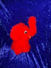 Vintage Retro Elefant Rot Blau