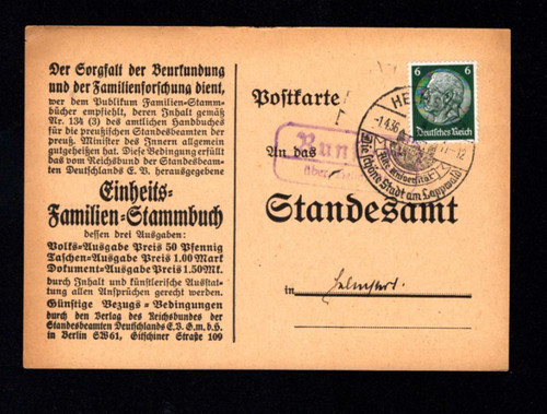 Landpost 1936 runstedt - landpost, "runstedt