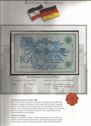 Banknote 100 mark februar - banknote,
