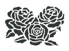 Schablone Blüten Blumen