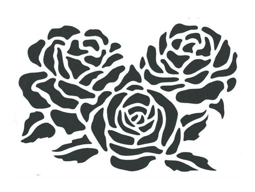 Schablone blüten blumen - schablone,