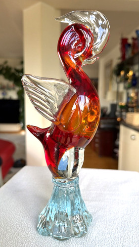 Große schwere glas skulptur - glas,