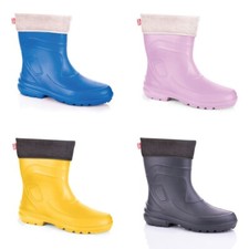 Lemigo Jessy Superleichte EVA Damen Gummistiefel Regenstiefel mit Stiefelsocken