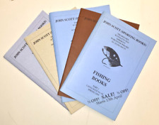 Lot of 5 John Scott's Sporting Books Catalogue Collector Angeln Flyfishing rare