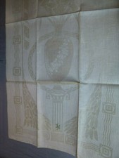 Jugendstil Leinen Damast -
