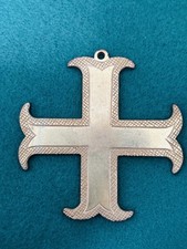 Templerkreuz Anhänger Messing