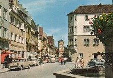 Farb AK Wangen im Allgäu - Auto - Opel Rekord P2 - Ford Taunus 12M - VW Bulli