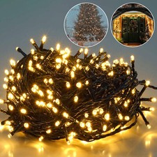 SALCAR LED Lichterkette Christbaumbeleuchtung Außen mit 8 Modi und Memory