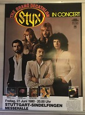 Styx - Grand Decathlon - Konzertplakat 1980 - Concert Poster Stuttgart Original
