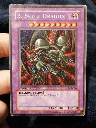 Yugioh black skull dragon - black,