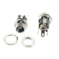 2Pcs DC Power Jack Female 3