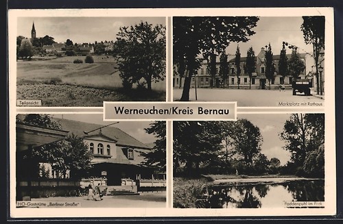 Werneuchen teilansicht - ak, werneuchen,