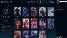 league of legends account euw platin 630 skins lvl 665+