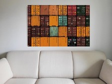 Leinwandbild: Container im Hamburger Hafen - Fotos Bilder Wandbilder Poster