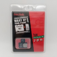 SanDisk 1GB Memory Stick Micro M2 Card + M2 Adapter für Sony Ericsson - NEU ✅
