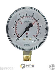 WIKA Vakuum- und Druckmanometer Senkrecht  Ø50mm Manometer Luft Druckluft