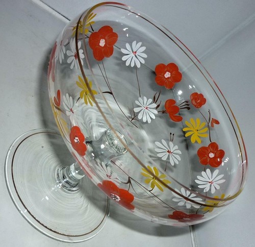 Grosse retro blumen sekt glas - grosse,