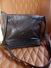  BORELLA Schultertasche Shopper  robustes dickes Leder, braun