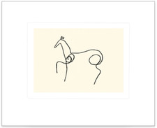 Das PFERD - Le Cheval Picasso Pablo 50x60 Kunstdruck Poster Plakat Bild