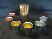 6 DDR Schnapsbecher stapelbar