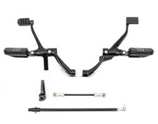 Vorverlegte Fussrastenanlage für Harley Sportster 1200 Custom 14-20 schwarz