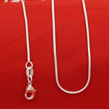 Charismatische Damen,Herren solide Sterling Silber 925 Schlangenkette, 50,...65