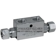 Hydraulik Sperrblock entsperrbares Rückschlagventil doppeltwirkend (12L) VBPDE