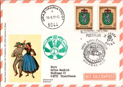 österreich ballonpost 1977 - Österreich,,