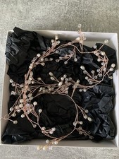 Braut Haarschmuck Roségold Ivory 58cm