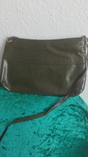 Leder Handtasche trockenes Grün