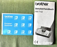 Bedienungsanleitung / Benutzerhandbuch für Faxgerät FAX-T 102