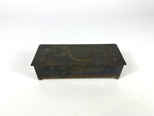 Antike Schatulle Messing Pferd