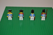 LEGO Minifiguren Blauröcke, Piraten 4x Figuren mit Zubehör