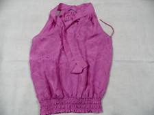 STRENESSE schöne ärmellose Neckholder Seidenbluse pink Gr. 38 TOP BI1220