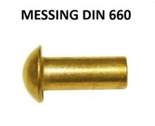 2X4 MM MESSING NIETEN HALBRUNDKOPFNIETEN VOLL MESSING VOLLNIETEN DIN 660
