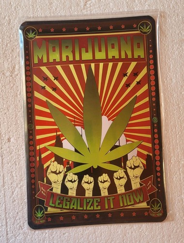 Blechschild marijuana motiv - blechschild, *