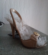 lablanche Pumps Schuh Deko 10 cm champagna