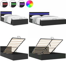 Polsterbett mit LED-Leuchten