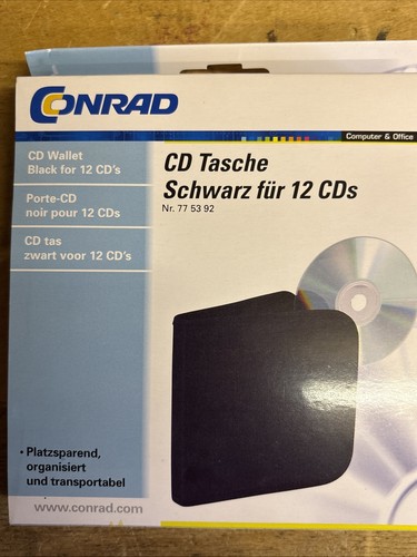 Conrad tasche schwarz - cd, für