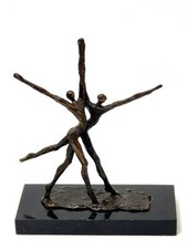 Tanzendes Paar Bronze Figur