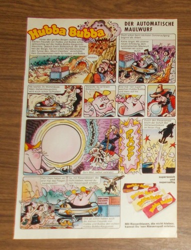 Seltene werbung hubba bubba - werbung,