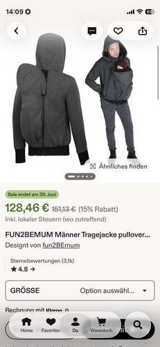 Fun2bemum papa tragejacke 3in1 - fun2bemum,