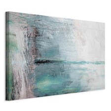 Abstrakt Blau Steineffekt VLIES LEINWAND DEKO BILDER WANDBILDER XXL WOHNZIMMER