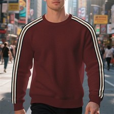 Herren Streifen Pullover