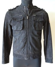 original PEPE Jeans London Herren Lederjacke "Harvey" black/schwarz Gr. M