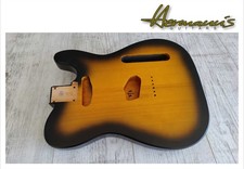 Tele 2 pc Erle/Alder Body, Finish Tabacco Sunburst Nitro Satin, Gewicht 2,12 kg