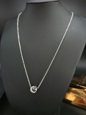 Halskette 750 Gold 18K ca. 45,5 cm elegant zeitlos Brillant Diamant